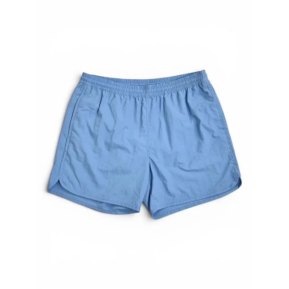 Theory Track Swim Blue Crinkle Swim Trunks Shorts L NWT Coastal Yatch Club
